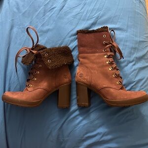 Timberland Camdale Fold-Down Fleece Lined Heeled Boots